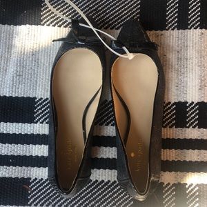 New Kate spade black ballet flats